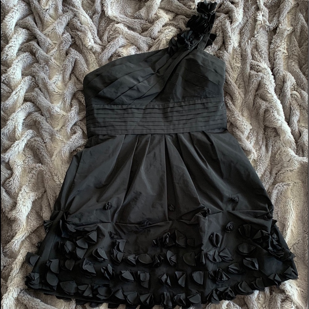 BCBG -Black Swirl Mini Cocktail Dress